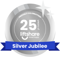 Liftshare 25 years badge
